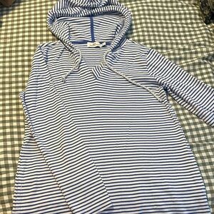 Vineyard Vines Blue and White Striped Swim Coverup
